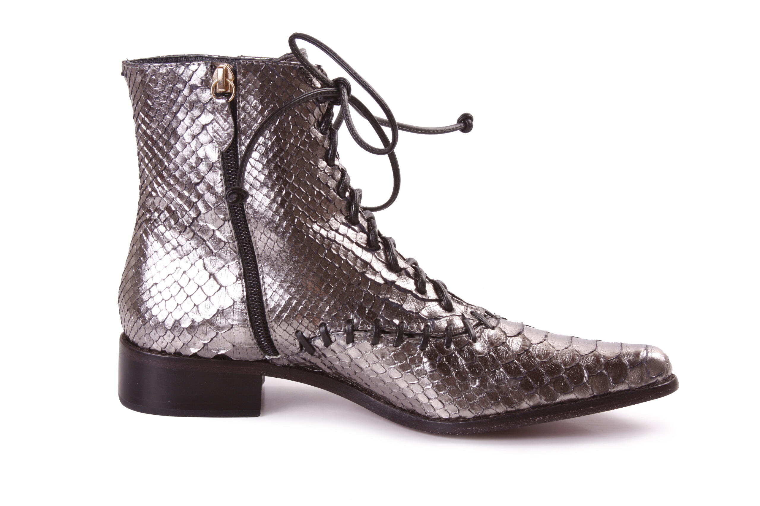 Bota Jump Python arredondado Prata - Imagem 4
