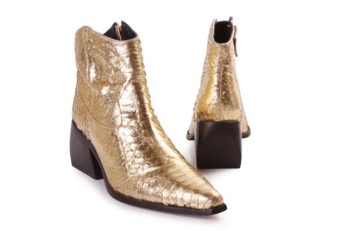 Bota Python Dourada