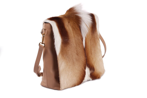 Bolsa em pele natural de springbok
