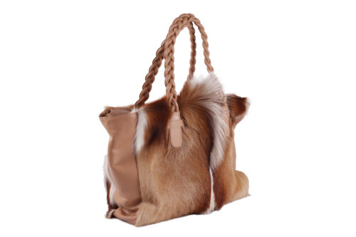 Bolsa em pele natural de springbok