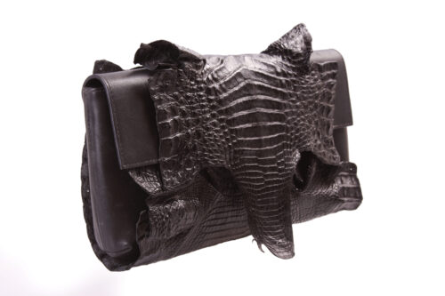 Clutch Jacaré Preto