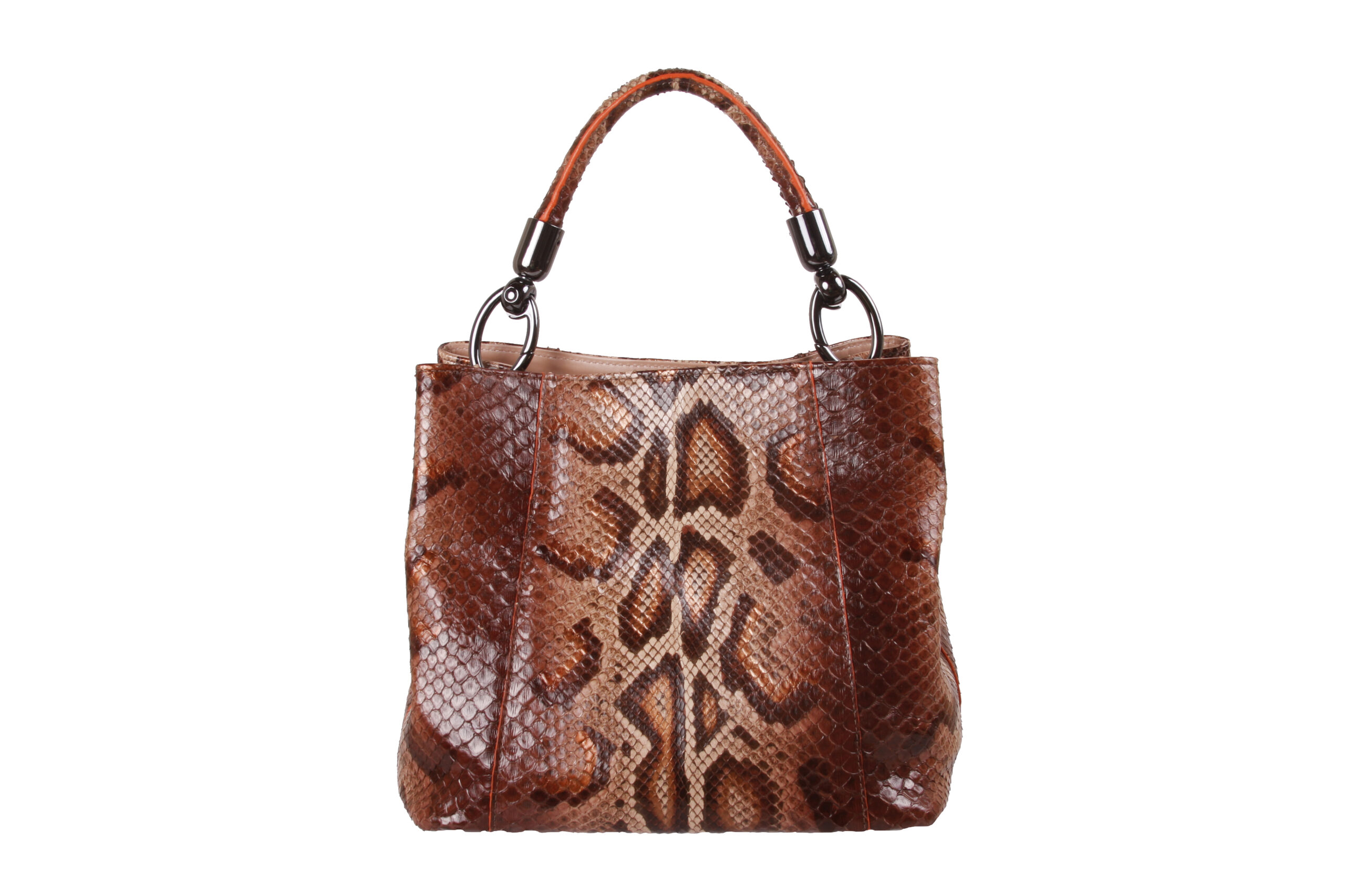 Bolsa python Terra cota - Imagem 4
