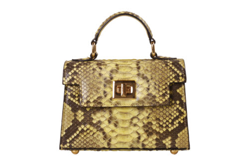 Bolsa Python Amarelo