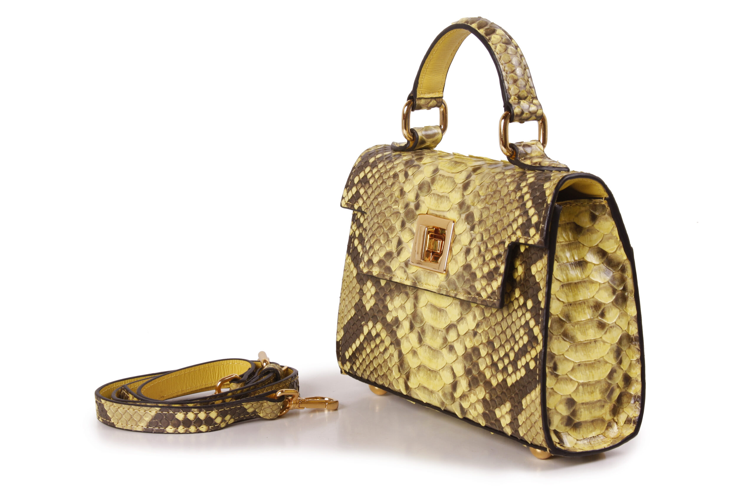 Bolsa Python Amarelo - Imagem 3