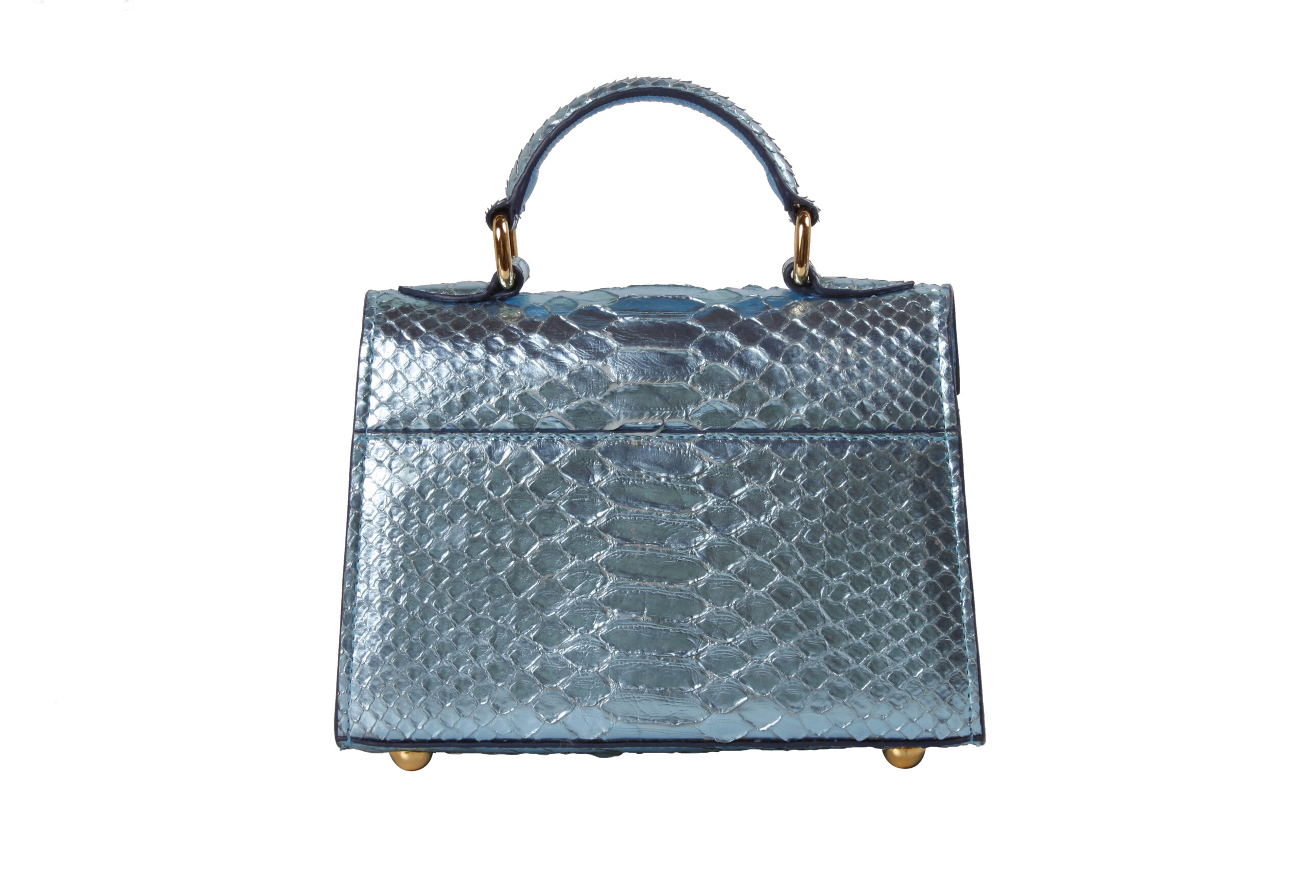 Bolsa Python Azul Marmorizado - Imagem 3